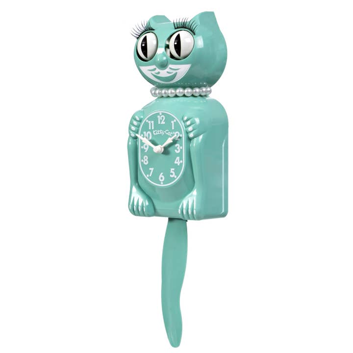 Kit-Cat Klock - Wholesale Wall Clock - Ocean Waves Miss Kitty-Cat Klock (Smaller Size)2