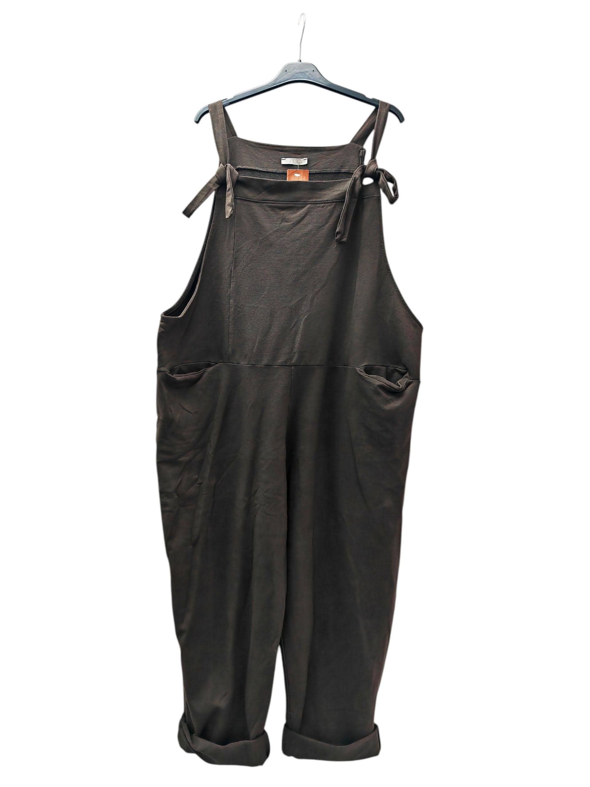 Superbia - Vente Salopette – femme - Salopette en jersey doux italien en coton uni taille unique11