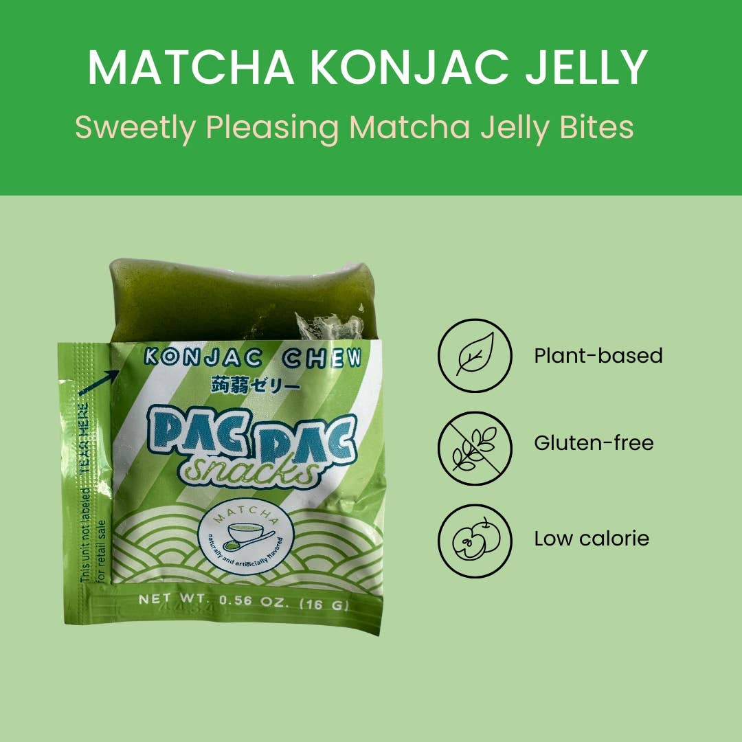 Pac Pac Snacks - Wholesale Gummy - Matcha Konjac Chews5