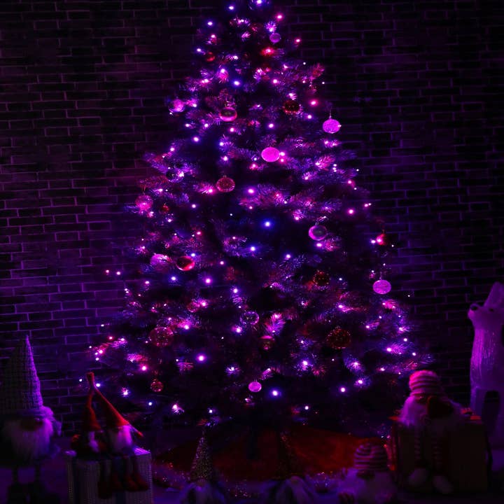 Hi-Line Gift Ltd. – wholesale String lights – Multi-Function Timed String Lights 200 RGB LEDs W/Remote Control6