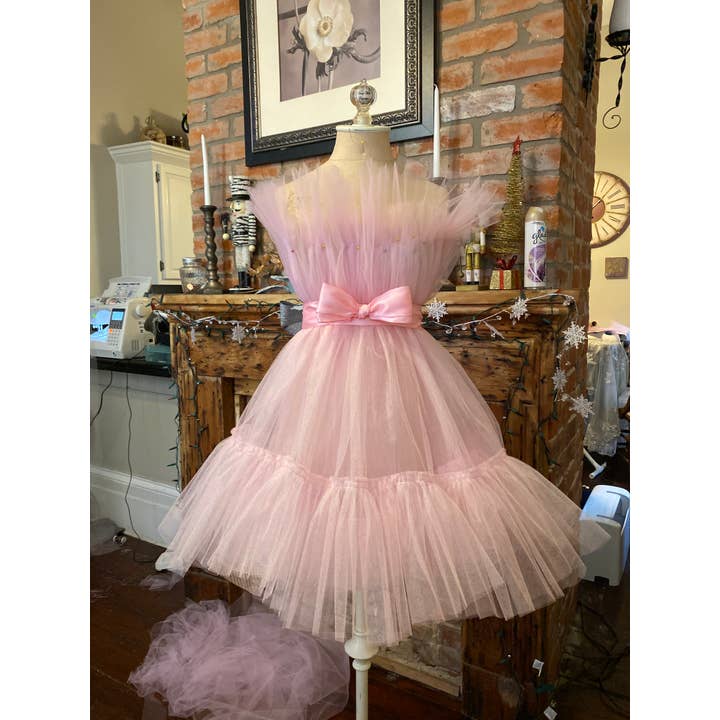 Lessara chic designs – Vestido - Mulher por atacado – Vestido de tule algodão doce1