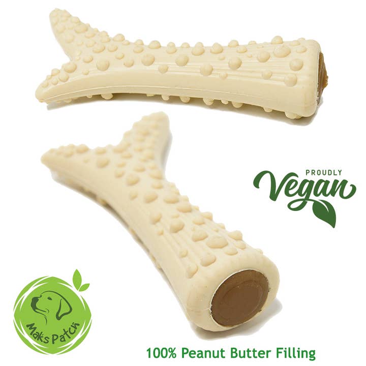 Miro & Makauri - Wholesale Pet Treats - Dog - Maks'Patch Dog Treats. Peanut Butter Antlers. 30 per box