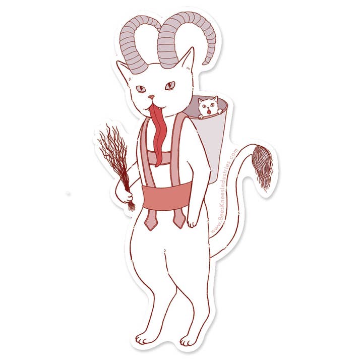 Krampuss vinyl sticker for wholesale by Bee's Knees Industries