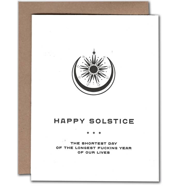 Happy Solstice for wholesale by Power and Light Press