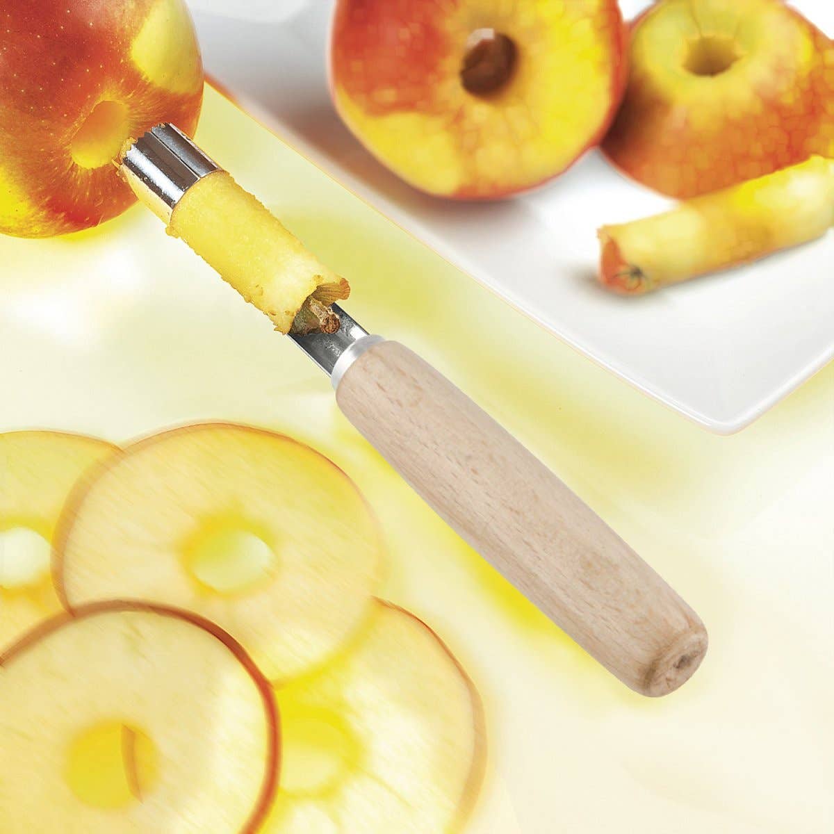 Fackelmann – wholesale Kitchen tool/gadget – Fackelmann Eco Friendly Apple Empty Wooden Handle FSC 16.5cm2