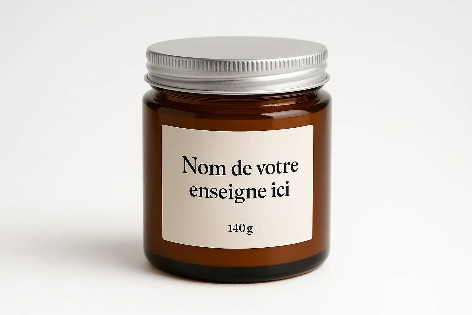 LA BOUGIE HERBIVORE - Wholesale Jar/Filled Candle - White Label Scented Candle – 140g Amber Glass2