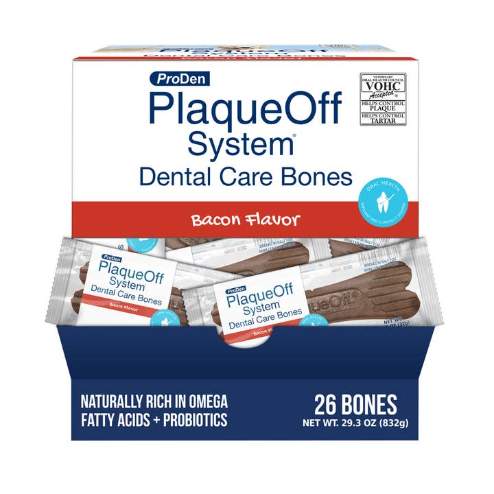 ProDen PlaqueOff - Wholesale Pet Treats - Dog - ProDen PlaqueOff System™ Dental Care Bones (26 SINGLE WRAP)