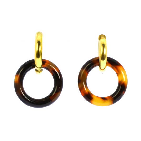 Brincos beatriz em aço inoxidável por atacado de Les Cleias