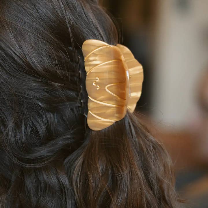 Joanna Behar - Wholesale Hair Clip - Women's - NEW COLOR - Kawaii french butter Croissant Hair claw clip1