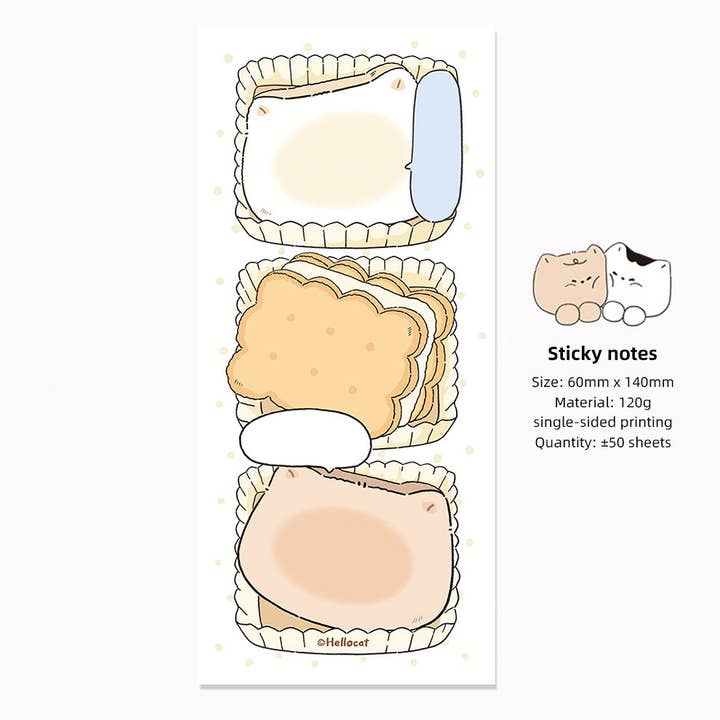 Hello Claws Limited - Wholesale Notepad - Hello Cat | Cookie Memo Note Pad4