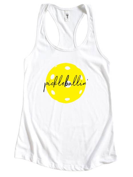 Pickleballin Tank for wholesale by Wildberry Waves