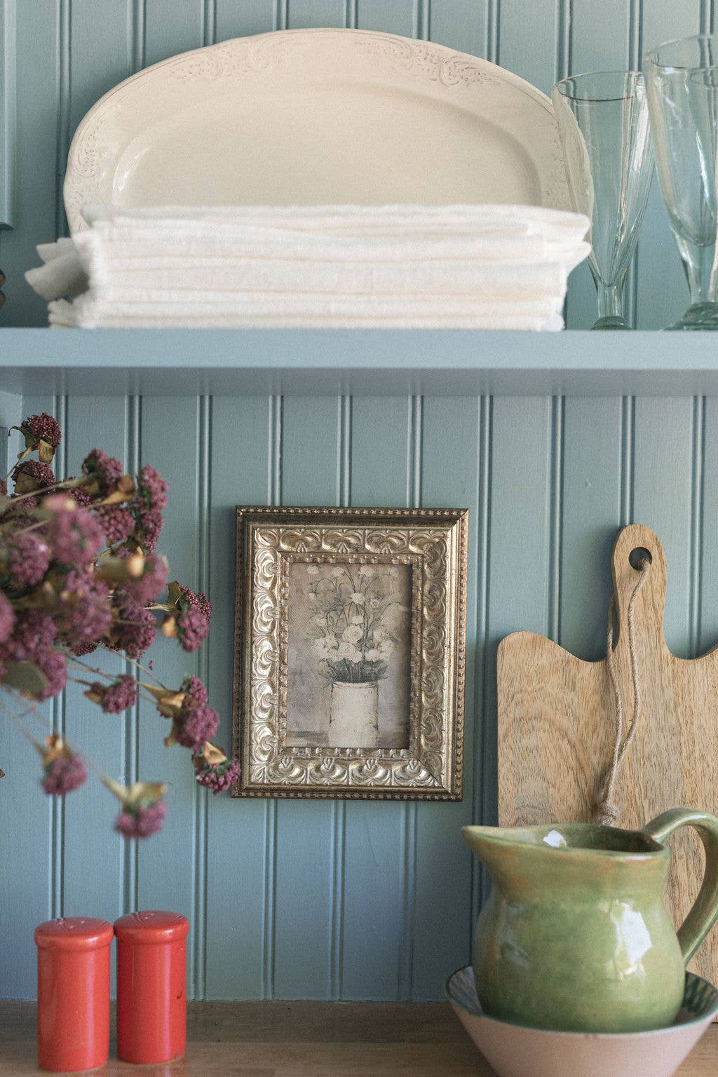 Petal Lane Home - Wholesale Wall Art Set - Long Stem Roses Framed Antique Art1