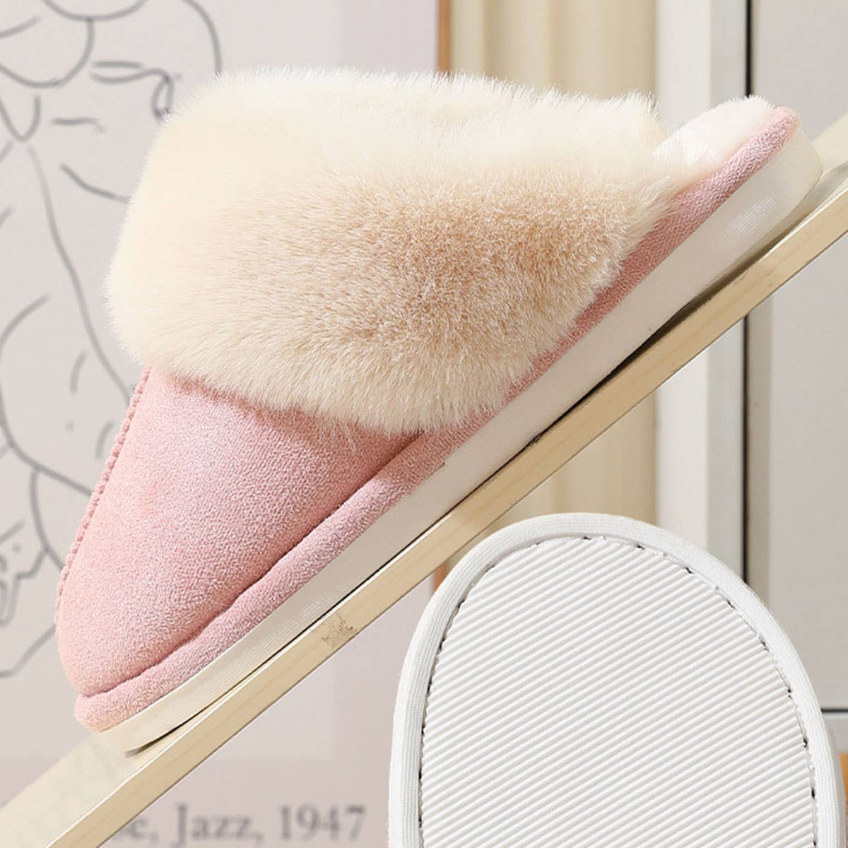 ACCITY - Wholesale Slippers - Women's - Fluffy Cozy Warm Soft House Slippers_CWSHS025314