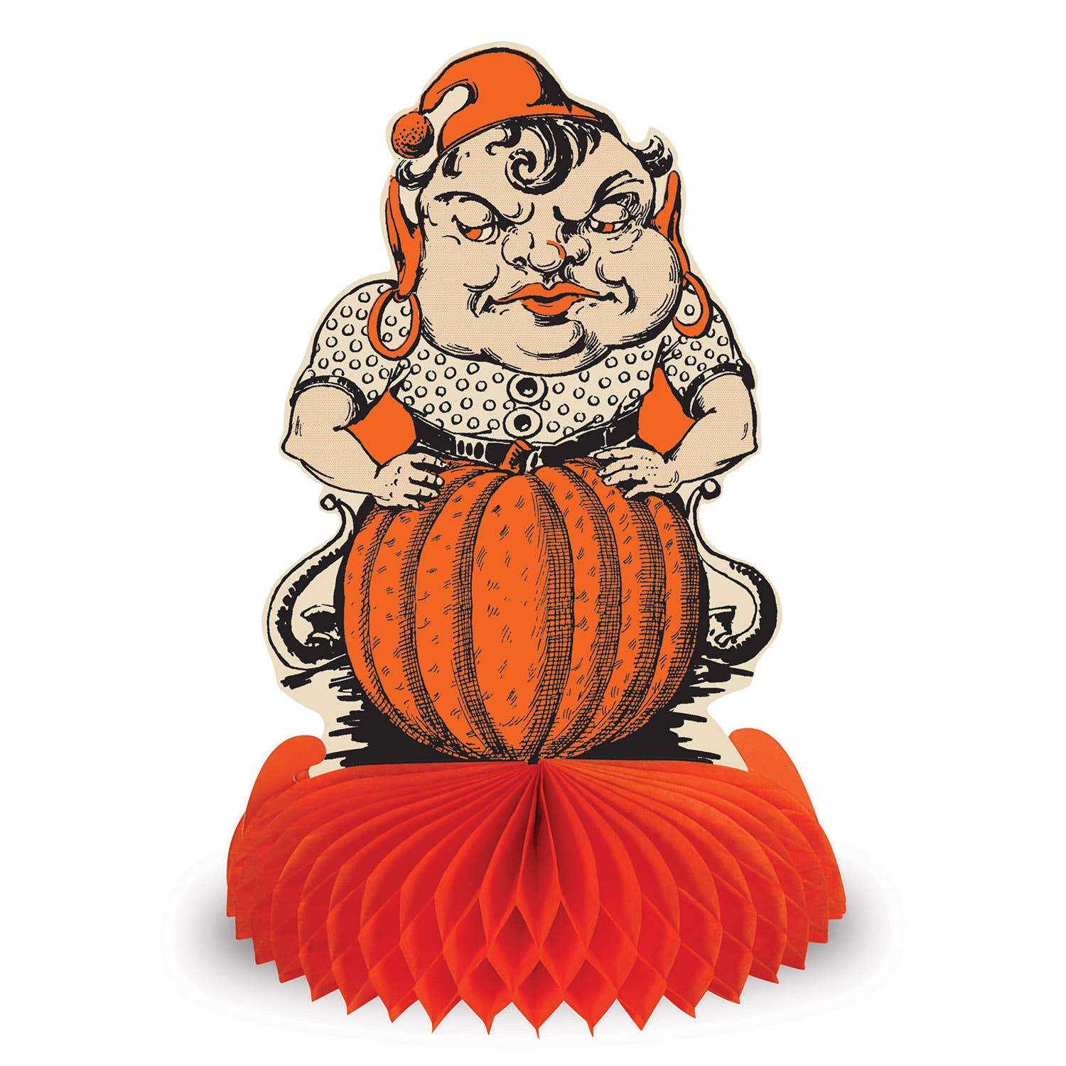 Beistle - Wholesale Decal - Party Decorations - Vintage Halloween Centerpieces, 9", Pack of 44