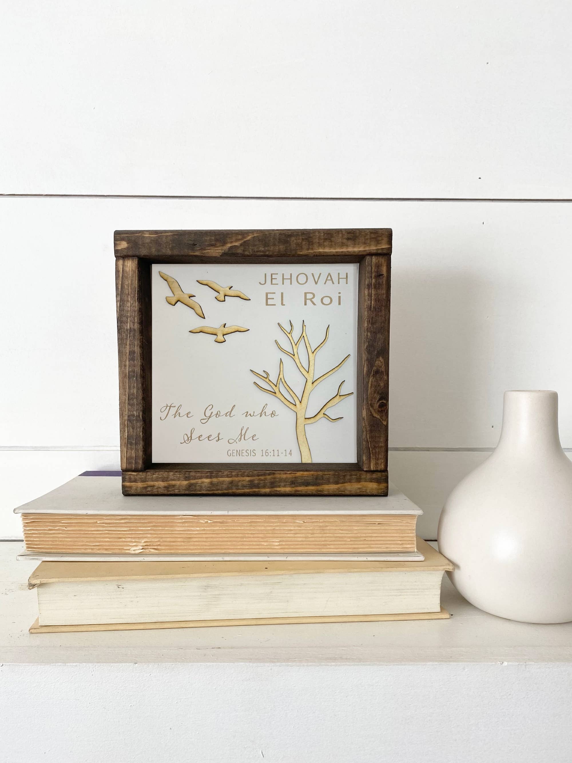 Pine Designs - Vente Pancarte - 7 x 7 El Roi - Le Dieu qui me voit - Nom de Dieu6