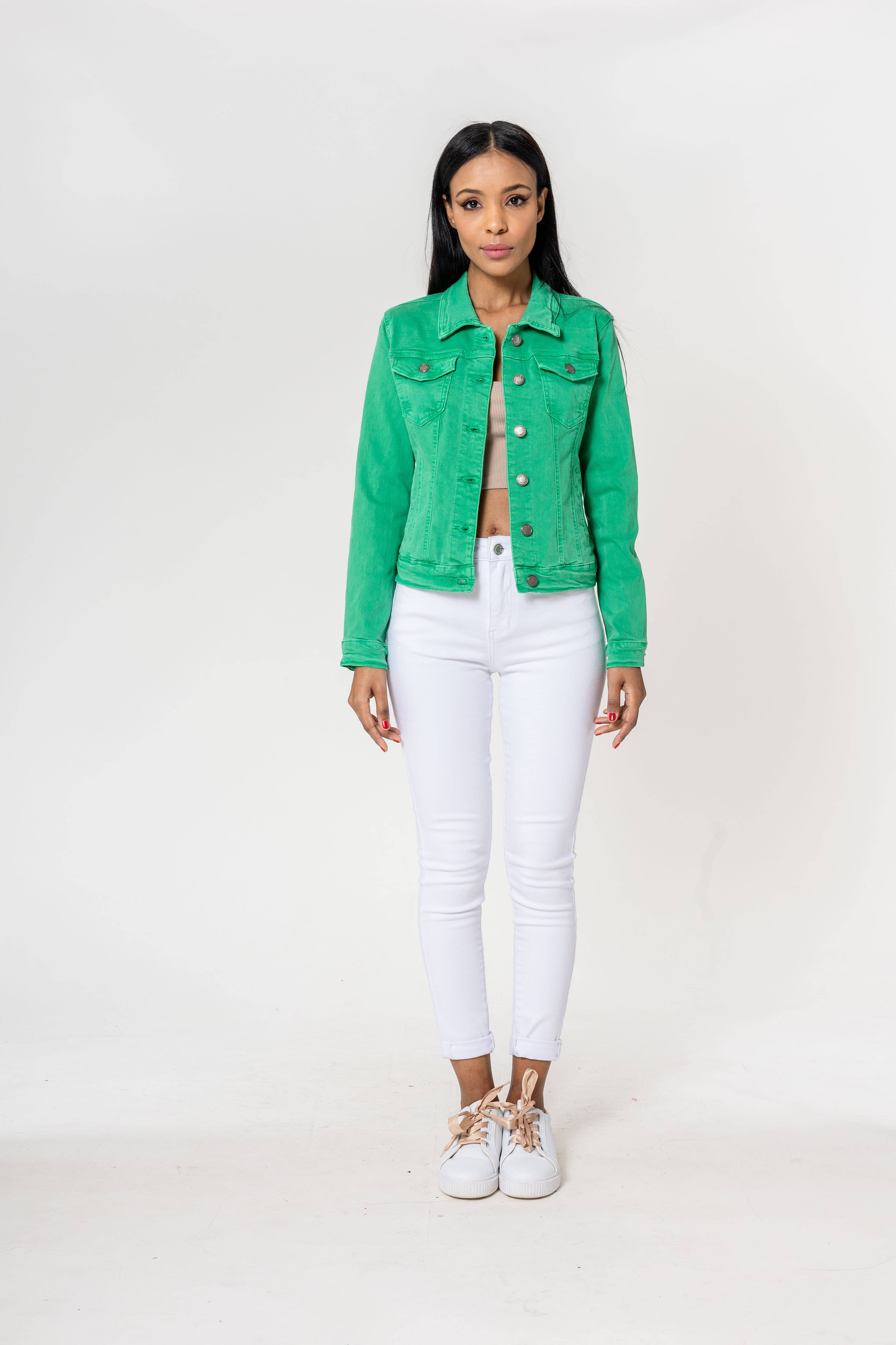 Nina Carter - Wholesale Jas - Dames - Stretch nauwsluitend jack kleur J212A85