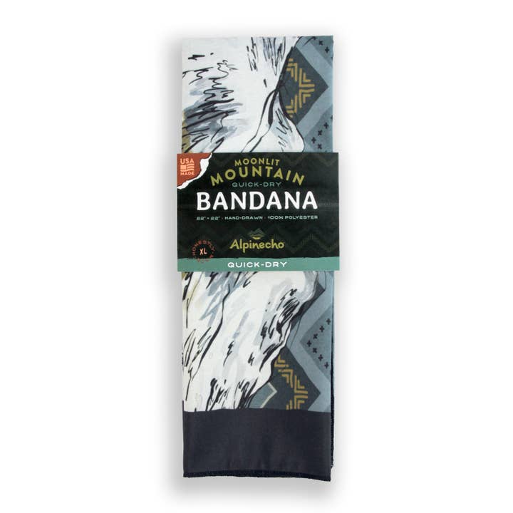 Alpinecho - Wholesale Bandana - Unisex - Moonlit Mountain Quick-Dry Bandana1