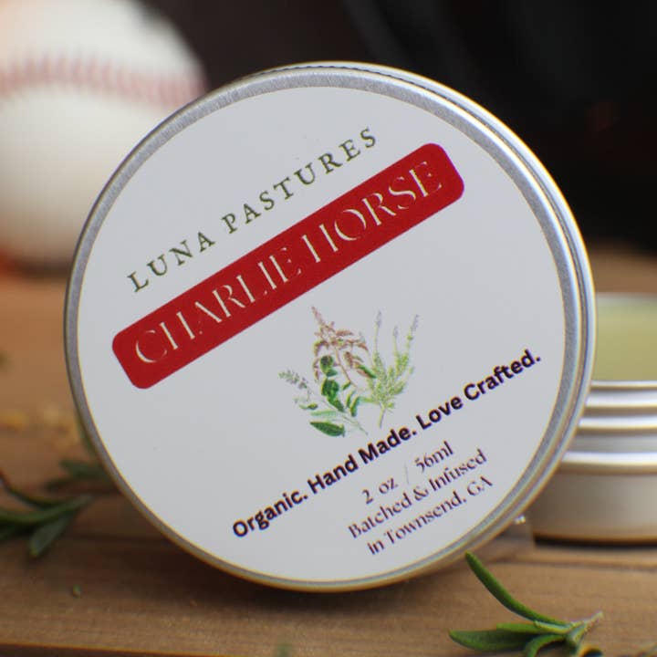 Luna Pastures – Salva/bálsamo/creme para sarar por atacado – Pomada para Músculos Doloridos Charlie Horse0