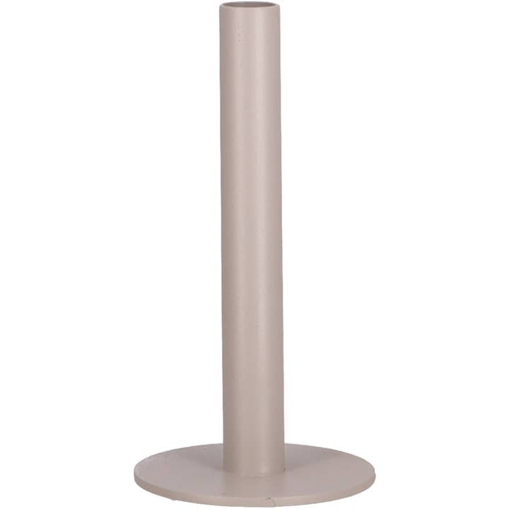 Metall Kerzenhalter Lenny, D10cm, H20cm, Taupe für den Großhandel von Vosteen