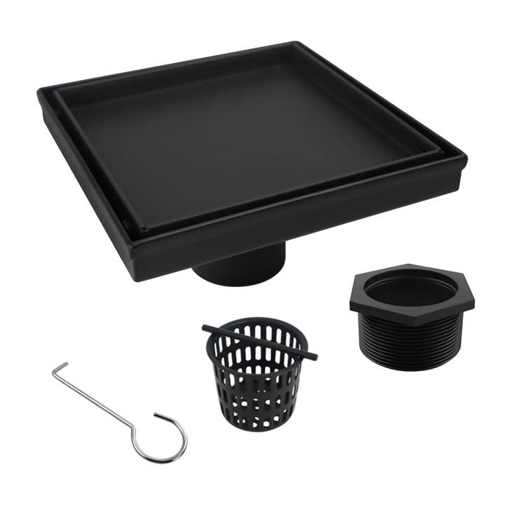 Escorra de Duche Quadrado em Aço Inox6 6x6 Padrão de Azulejo #5 por atacado de inQbrands