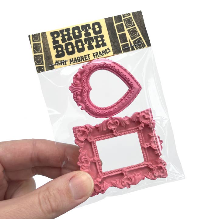 Valentine’s Pink Photo Booth Mini Magnet Frames for wholesale by Crunch Supply