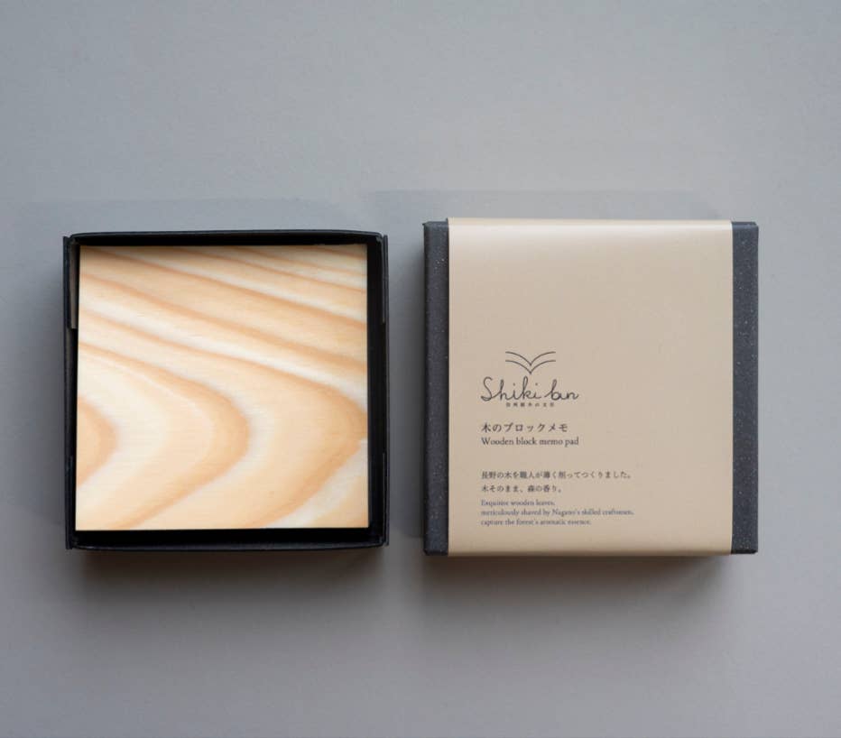 House of Shokunin - Wholesale Notepad - Handcrafted Wood leaf notepad, Birthday Gift, Gift for Dad