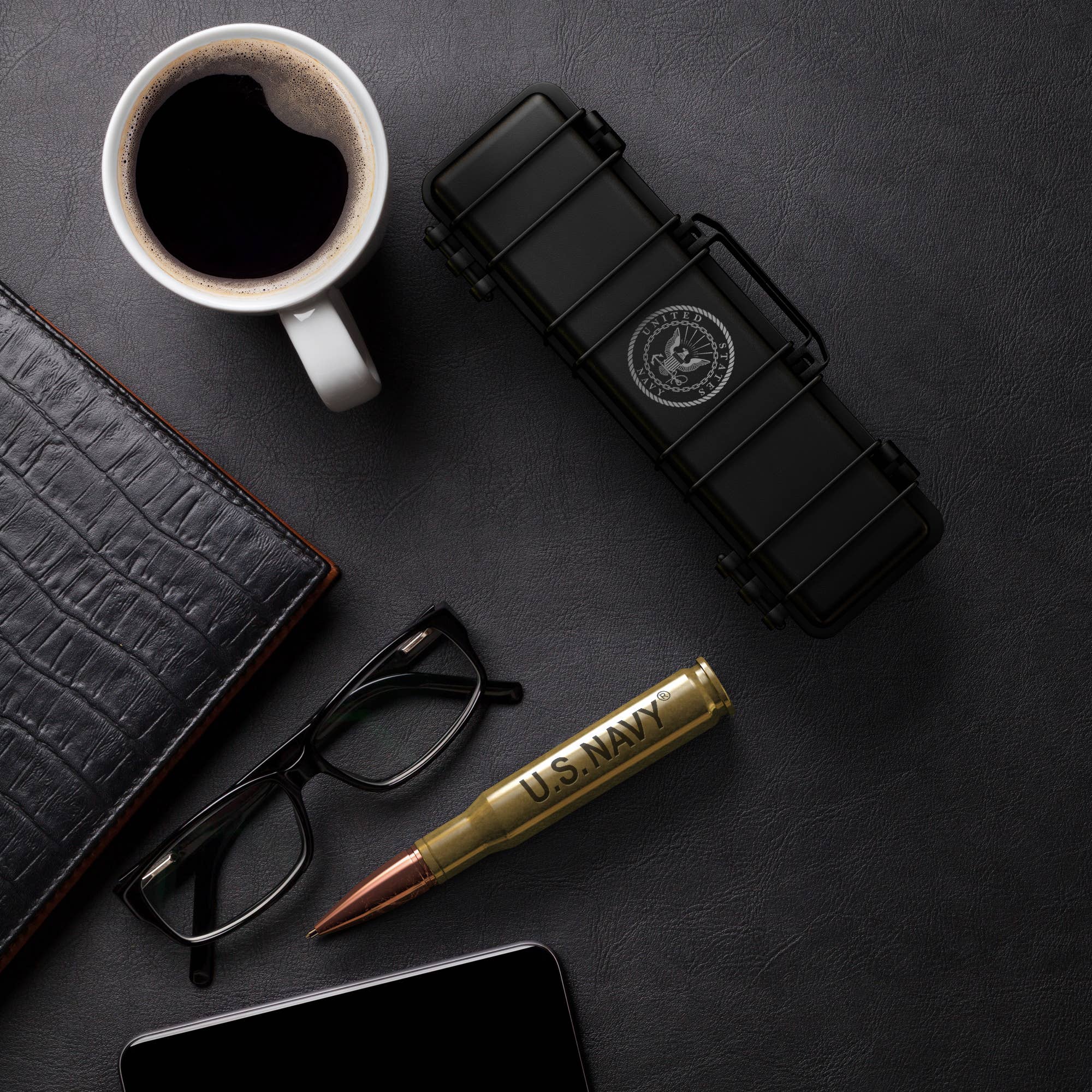 Old Southern Brass - Wholesale Pen - U.S. Navy 50 Caliber Real Bullet Twist Pen - Polished Brass2