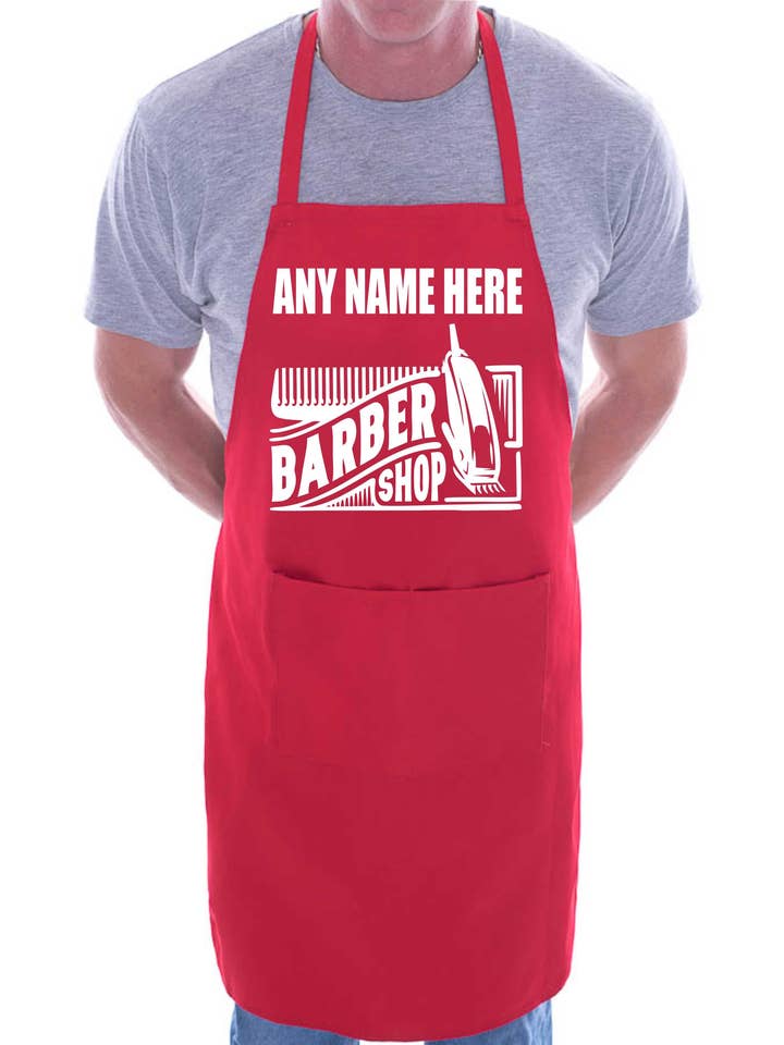 Personligt förkläde Barber Ditt namn Här Namn Frisör för wholesale av Print4U
