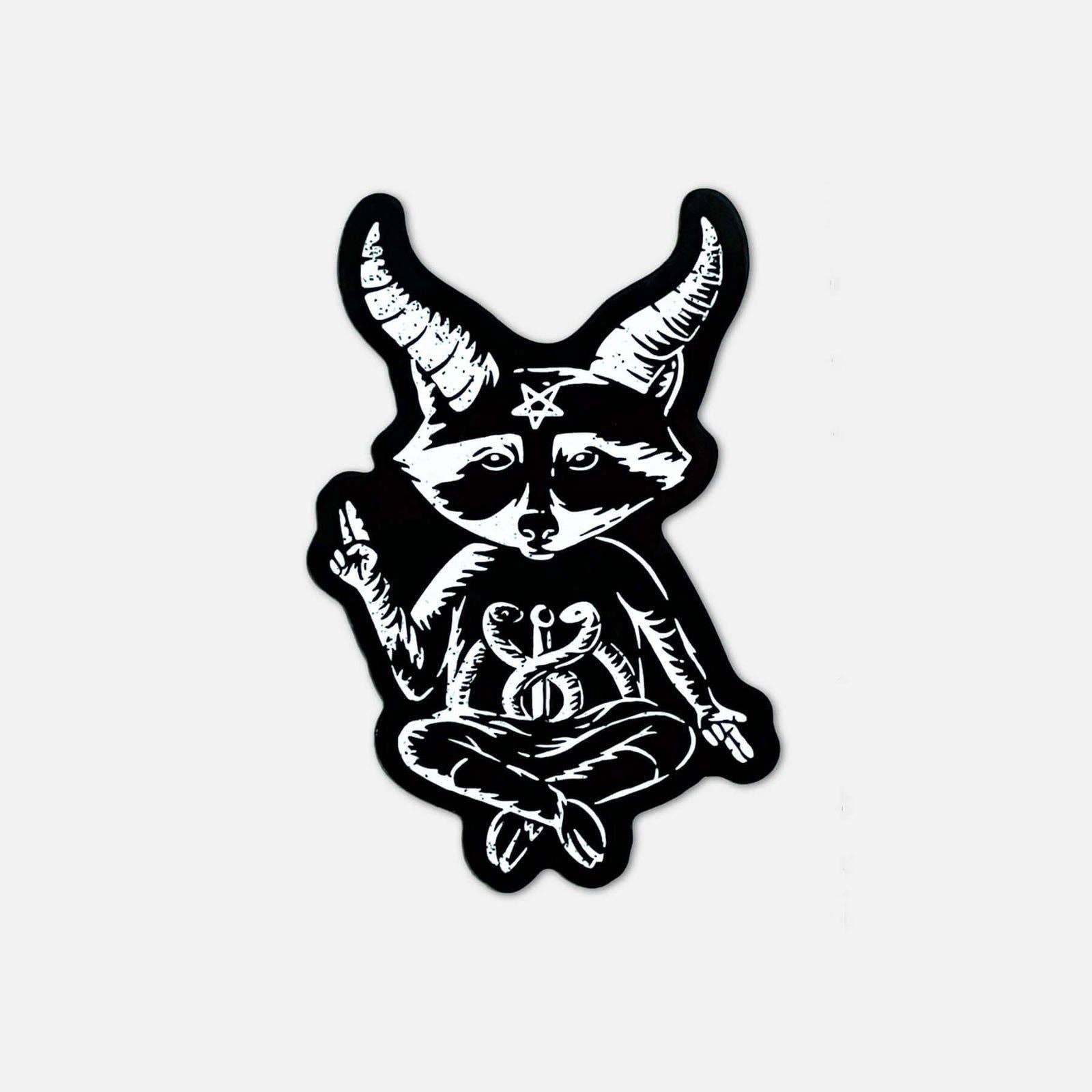 Creepy Orca Supply Company - Wholesale Sticker - Eat Trash Hail Satan Kiss Cut Sticker