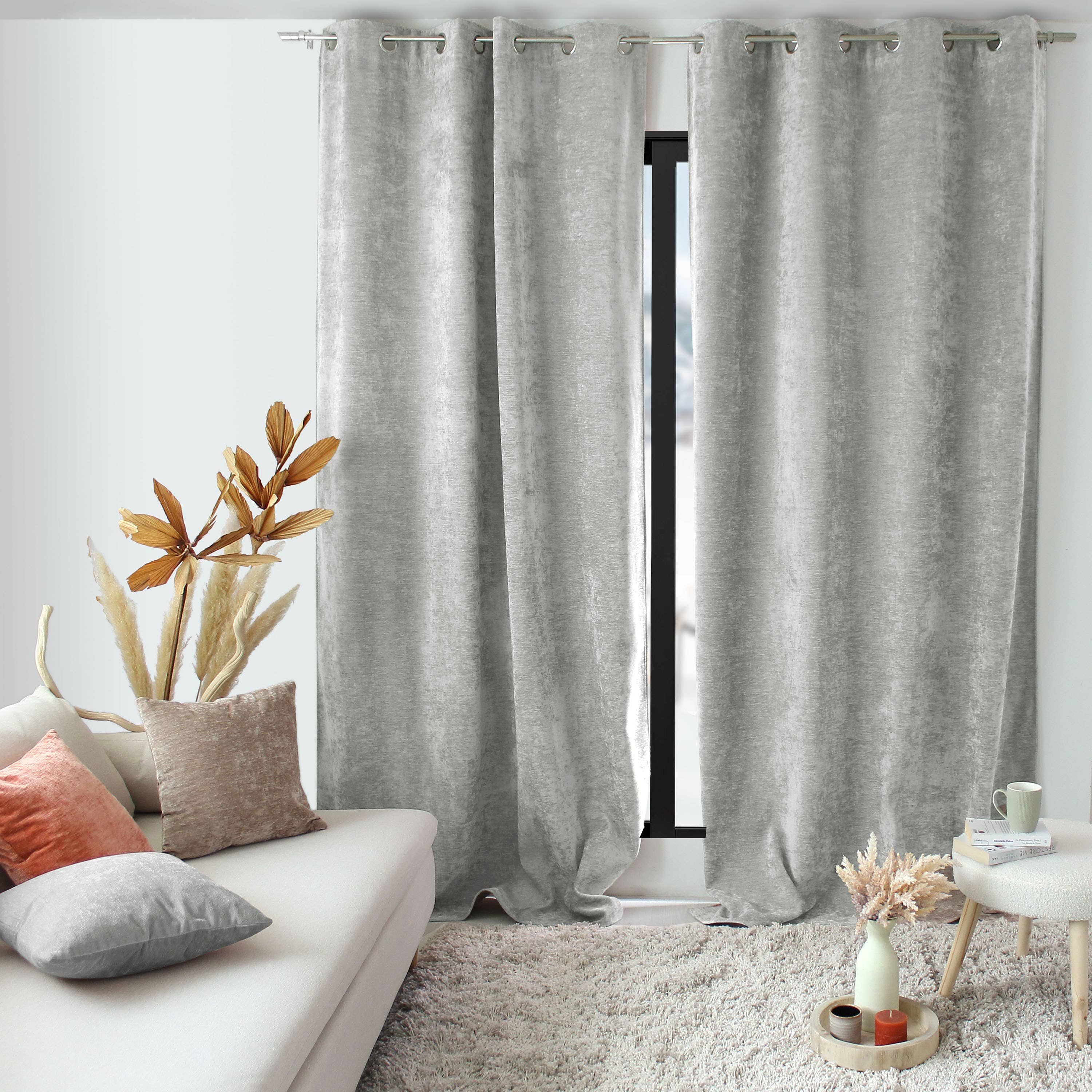 DECOSTARS - CmaDECO - Wholesale Curtain - Thermal Curtain with Eyelets, 140x260cm, Velvet24