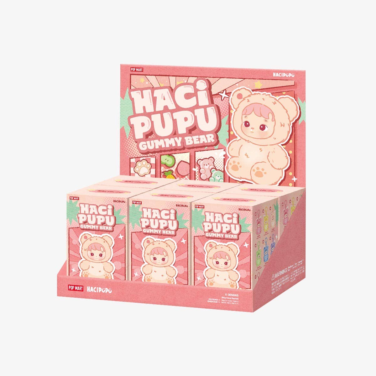 Otaku Collectives LLC - Wholesale Figurine Toy - Kids - Pop Mart HACIPUPU Gummy Bear Series Vinyl Plush Pendant1