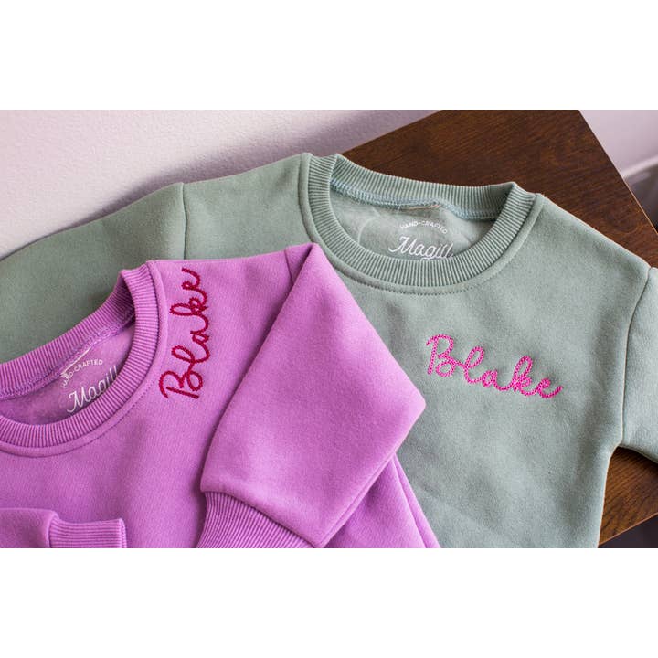 Magill - Wholesale Sweatshirt - Kids - Embroidered Sweatshirt for Baby Toddler Embroidered Gift1