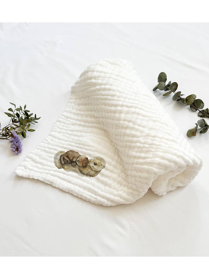 Baby muslin swaddle wrap made of cotton for wholesale by MiniDei