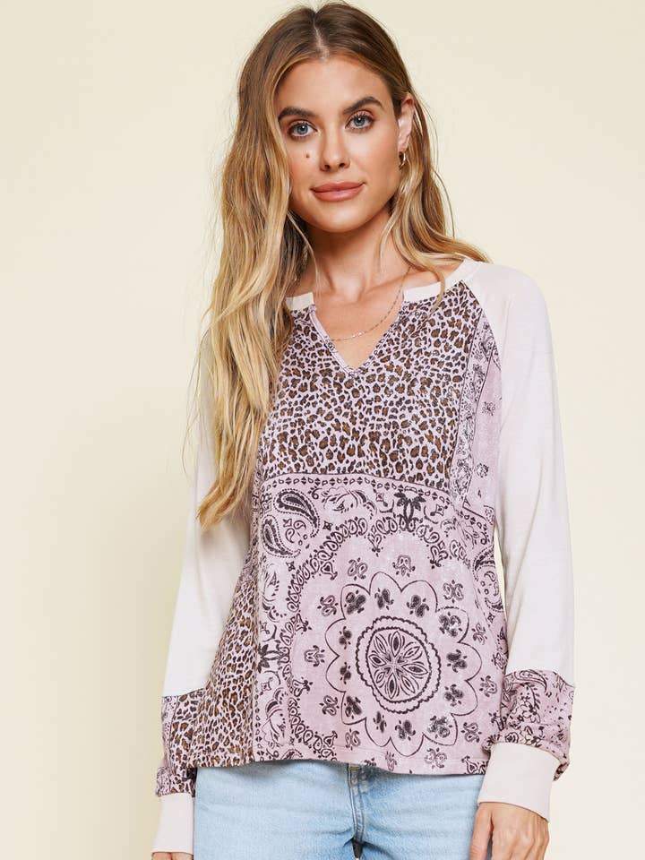 Mystree - Wholesale Knit Top - Women's - 55908 Mixed Media Top