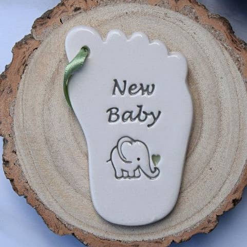 Baby - New Baby Foot - Handmade ceramic foot for wholesale by Broadlands Pottery