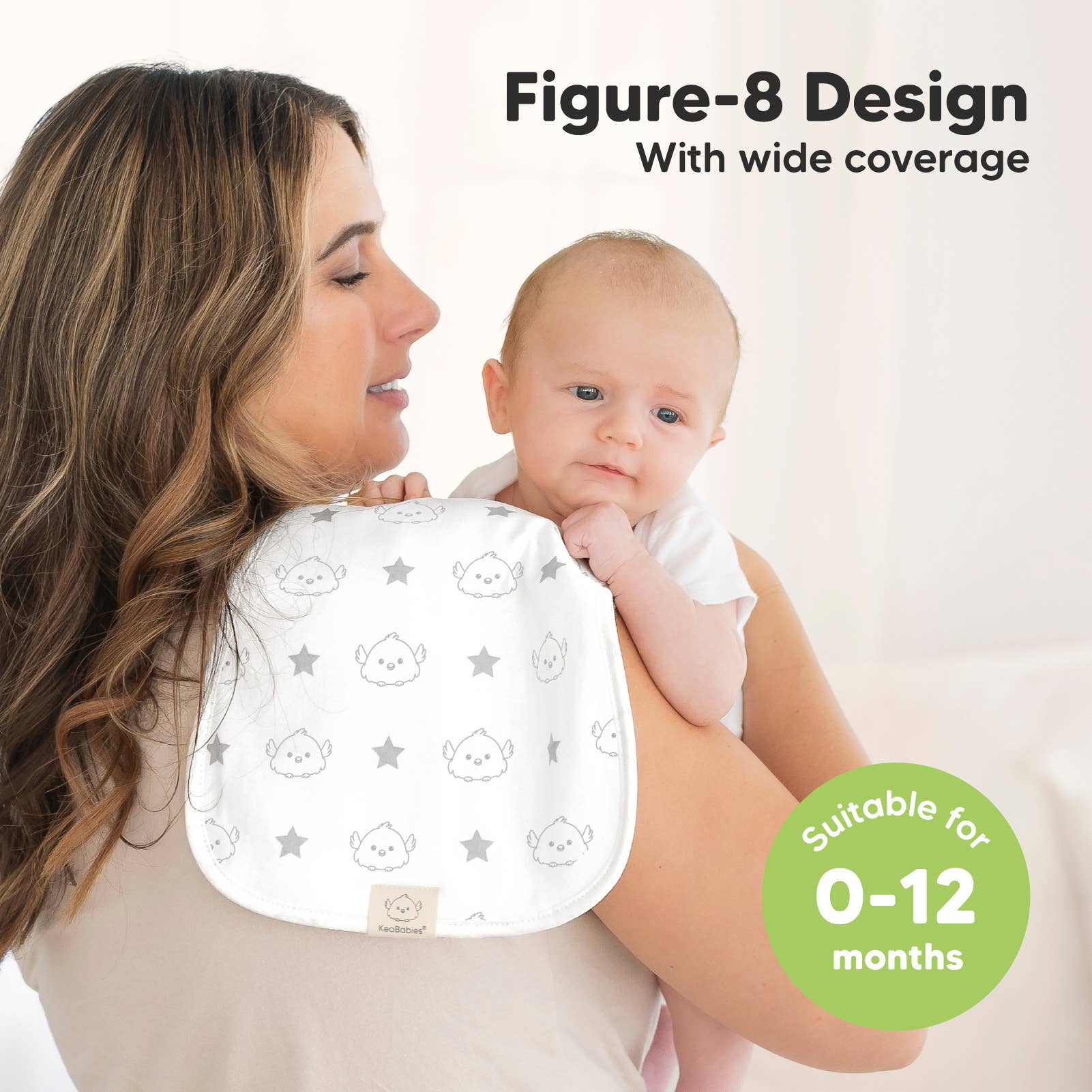 Konstellation KeaBabies 5-pack ekologiska haklappar för stadsliv för wholesale på Faire2