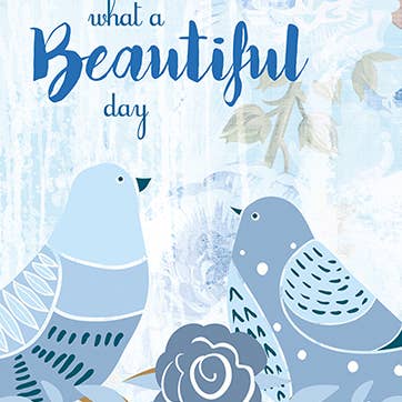 BELLE DAY WEDDING GREETING CARD 4.5 x 6.25" for wholesale by Calypso Cards LLC