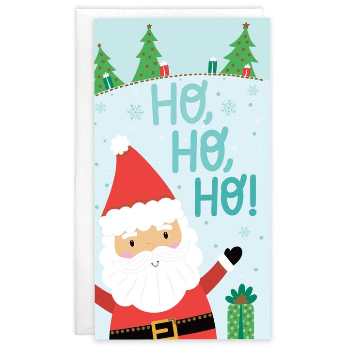 Packaged Money Gift Card Holder - Ho Ho Ho Santa for wholesale by GINA B DESIGNS