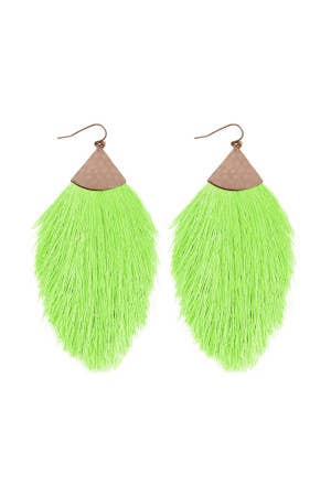 MYS Wholesale Inc - Wholesale Tassel Earrings - Tassel With Hammer Metal Hook Drop Earrings31