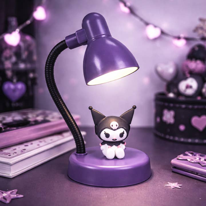 Mad Monkey GmbH – wholesale Accent-/skrivbordslampa – Sanrio Kuromi - Mini USB-lampa