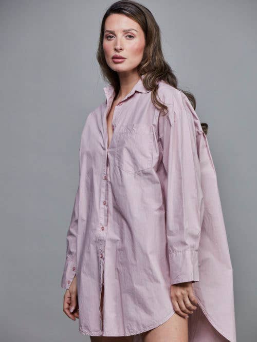 SixtyDays - Vendita all'ingrosso Camicia button down - Donna - Camicia boyfriend oversize in cotone - 40 colori16