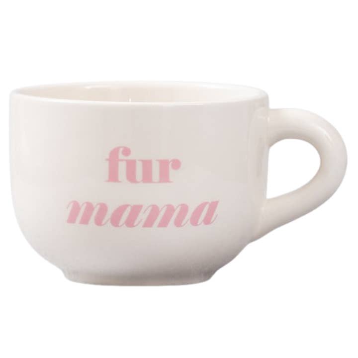 Fur Mama Cappuccino Mug Dolomite 24 oz for wholesale by Tate + Zoey
