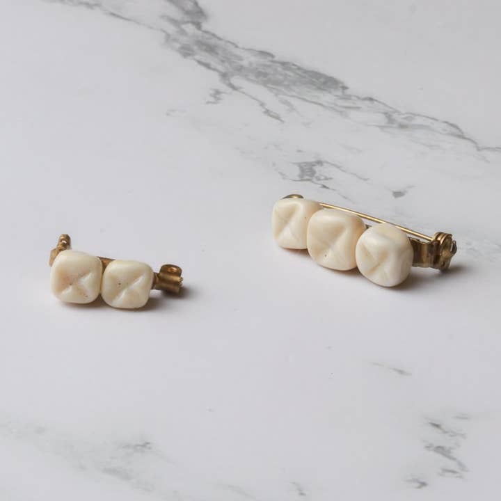 Broche met tanden voor wholesale door Sunset Yogurt