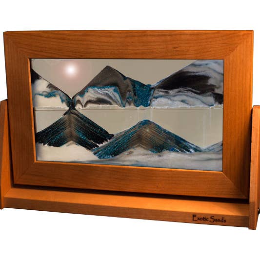 Exotic Sands, Inc. - Wholesale Decorative Tabletop Object - Cherry Wood (Fall Decor) Moving Sand Art Pictures12