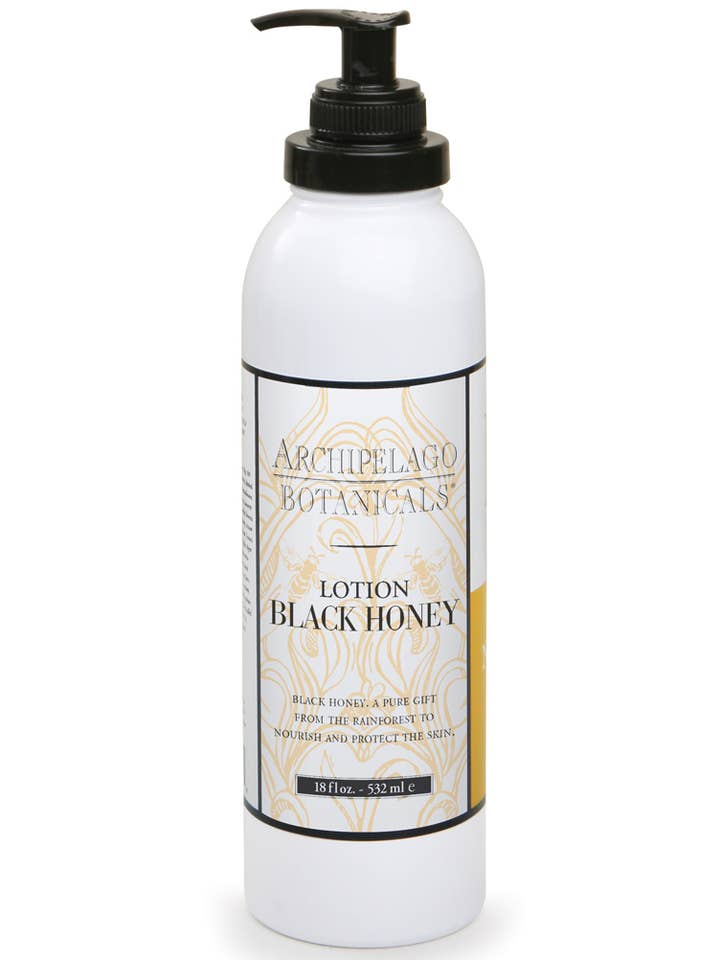Black Honey 18oz Lotion for wholesale by Archipelago Fragrances