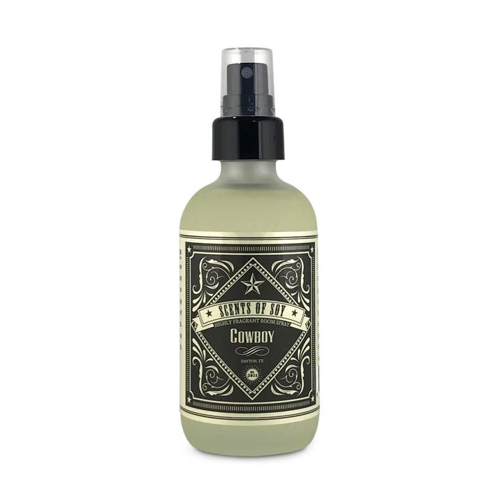 True Cowboy Rustic Room Spray for wholesale by Scents Of Soy Candle Company