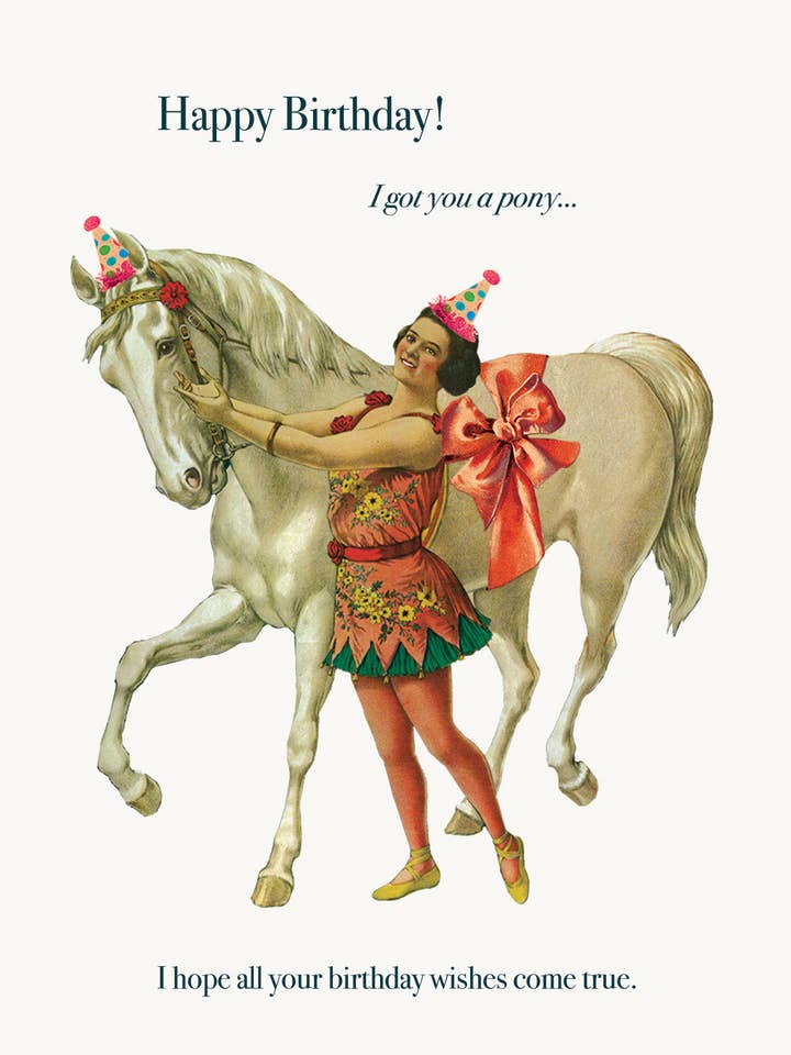 I hope all your Birthday .. A2 greeting card (Copy) for wholesale by P. Flynn Design / Phun House