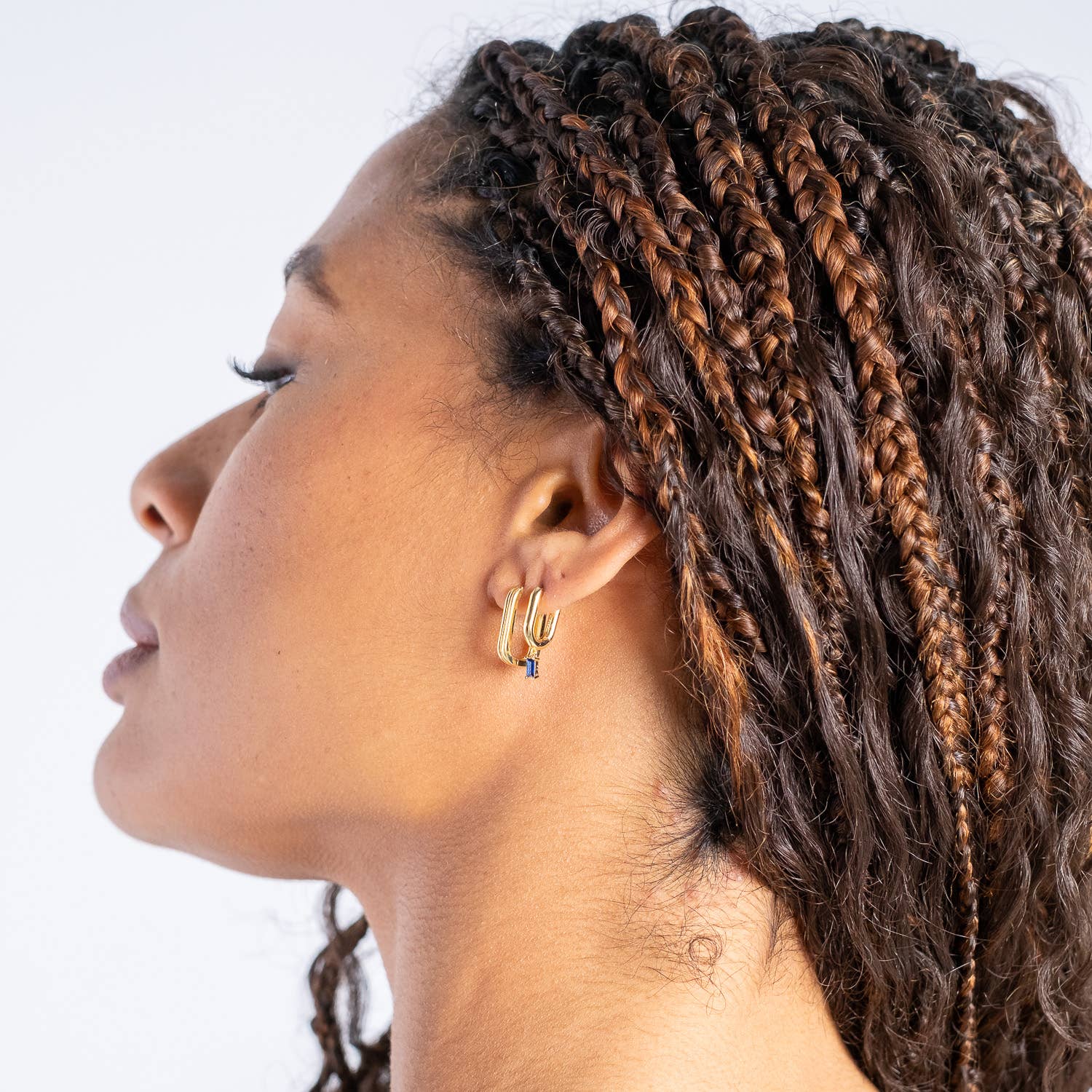 BOWERBIRD JEWELS - Wholesale Dangle Earrings - Siren Oval Drop Huggie Hoop Earrings3