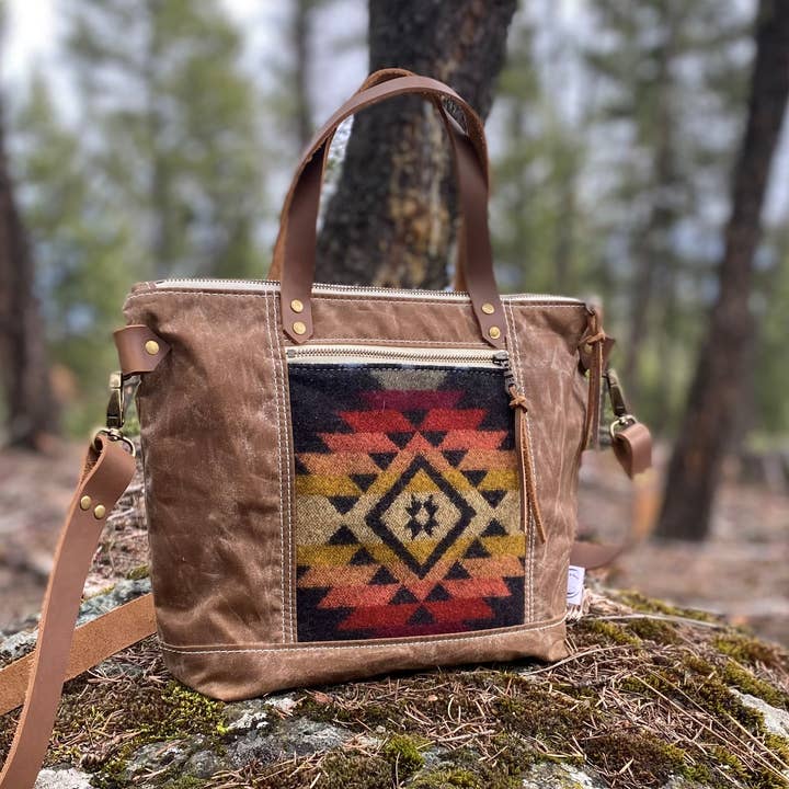 Trapper's Tea Tote - featuring Pendleton® Wool for wholesale by Lark & Moon