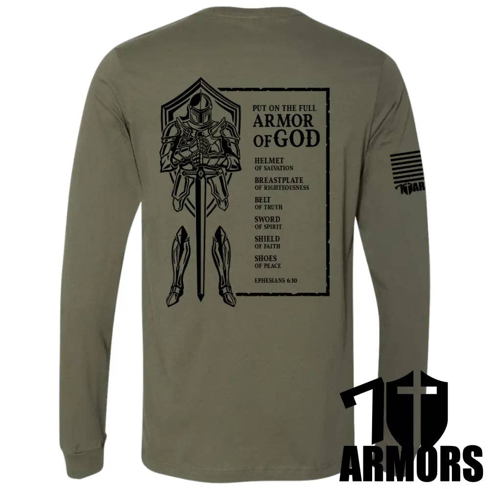 7 ARMORS APPAREL - Wholesale Screen Printed T-Shirt - Men's - FULL ARMOR OF GOD LONG SLEEVE4